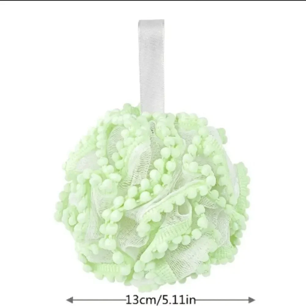 1pc Pink, Green or Lavender Bath Exfoliating Poof!